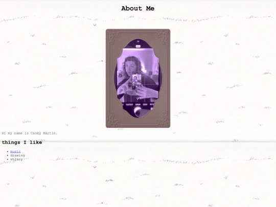 aboutme screenshot