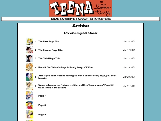 archive screenshot