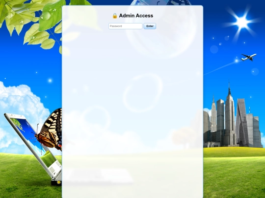 admin screenshot