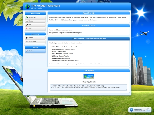 info screenshot