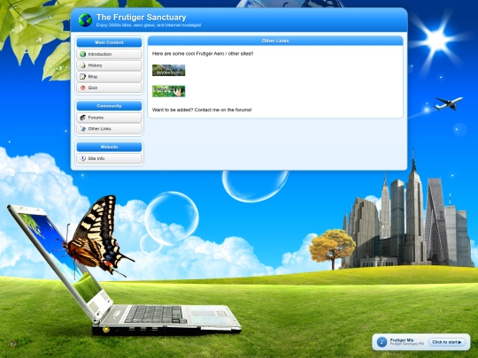 links screenshot