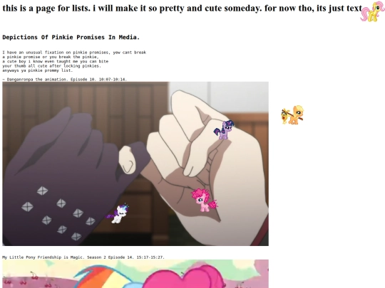 Lists screenshot