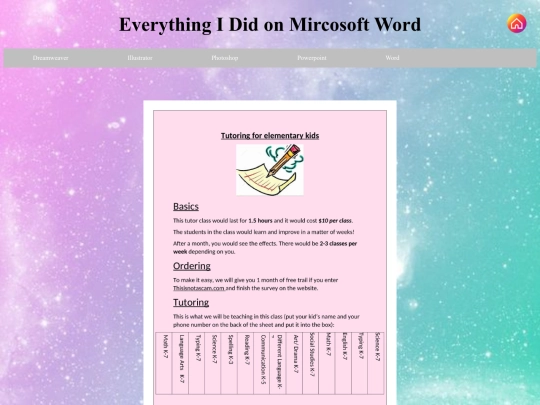 word screenshot
