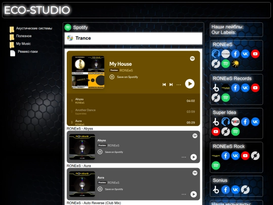 Spotify_Trance screenshot