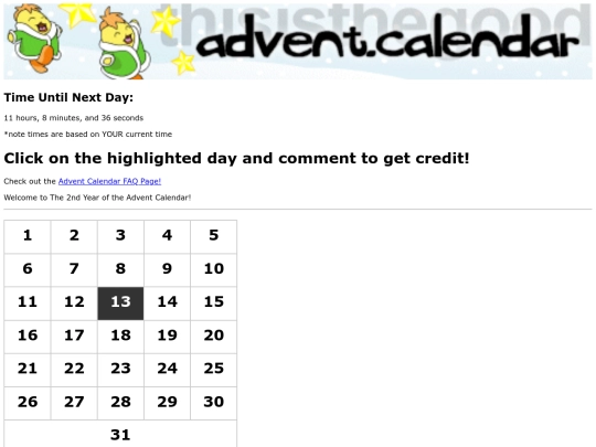 adventcalendar/2022 screenshot