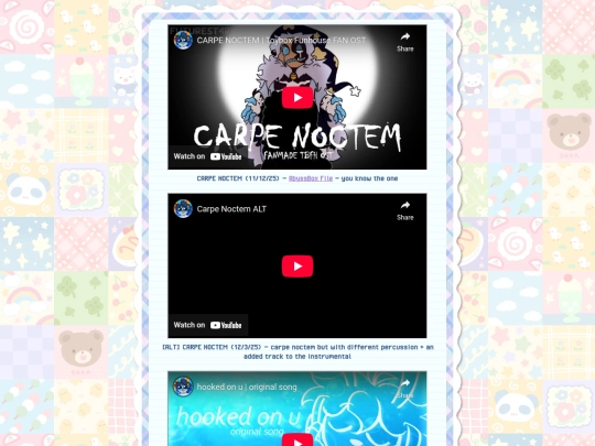 music/musicportfolio screenshot