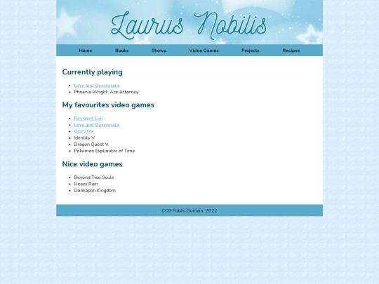 games screenshot