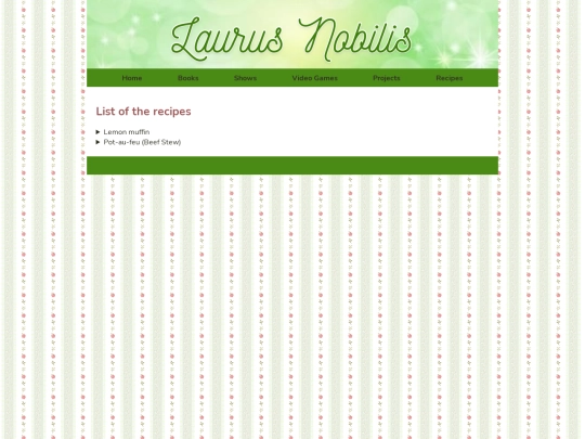 recipes screenshot