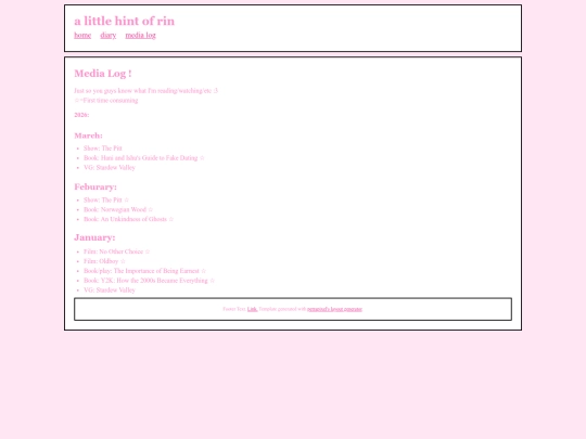 media log/medialog screenshot
