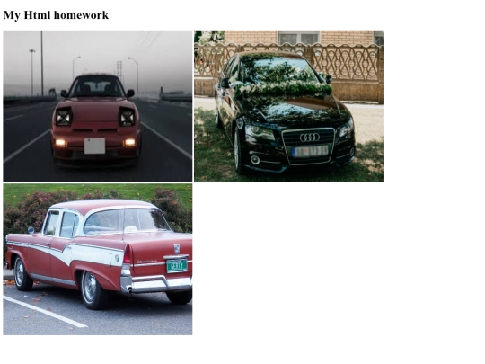 Homework screenshot