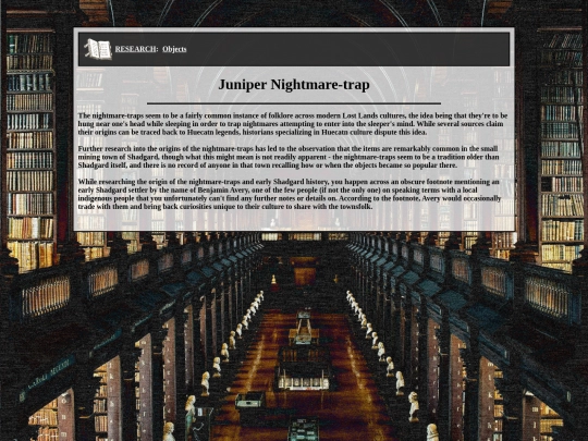 research/objects/juniper-nightmare-trap screenshot