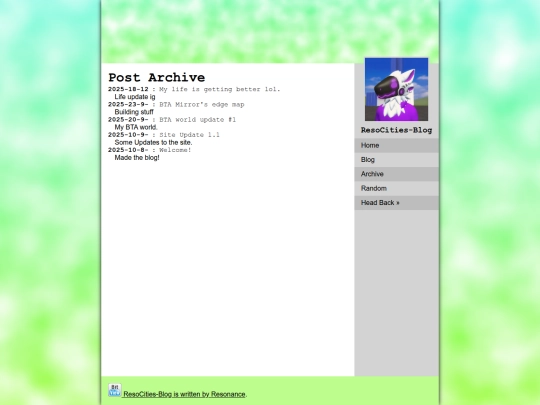 archive screenshot