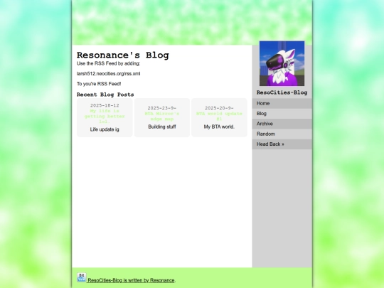 blog screenshot