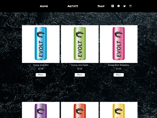 Drinks/template screenshot