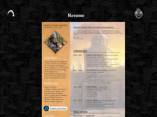 resume screenshot