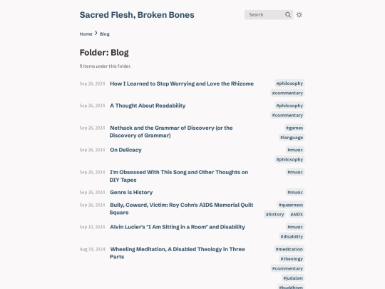 SFBB/Blog screenshot