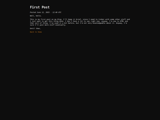 blog/first-post screenshot