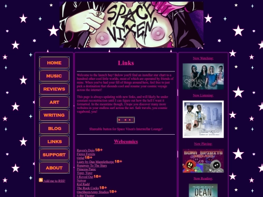 links screenshot
