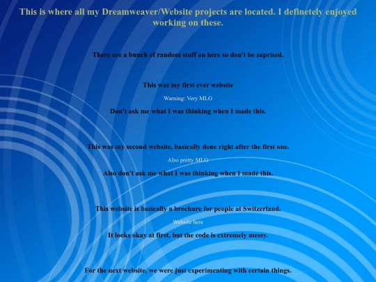 Dreamweaver Website screenshot