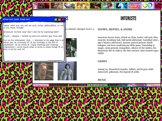 aboutme screenshot