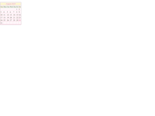 mycalendar screenshot