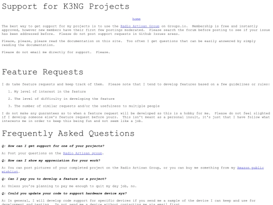 support-for-k3ng-projects screenshot