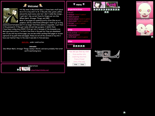 homepages/blackandpinksimple screenshot