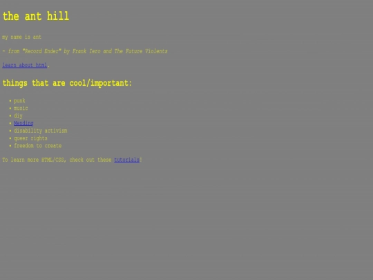 index screenshot