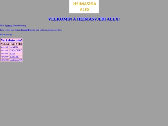 index screenshot