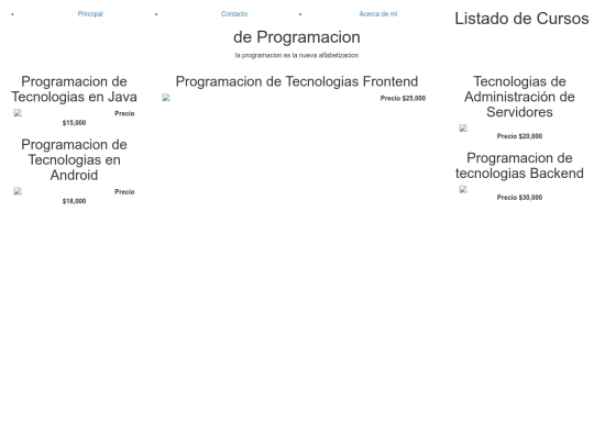 Actividades/menu screenshot