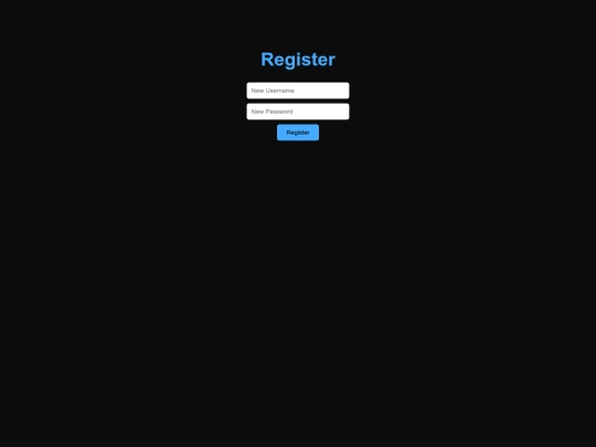 register screenshot