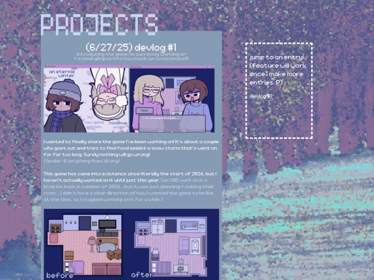 projects screenshot
