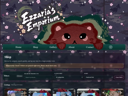 Shop screenshot