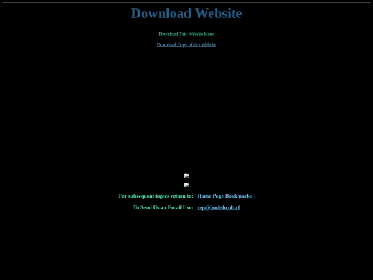 Foolish Cult Website/misc/webdownload screenshot