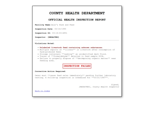 healthinspection screenshot