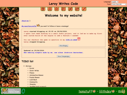 index screenshot