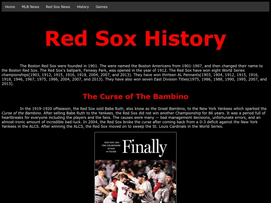 History screenshot