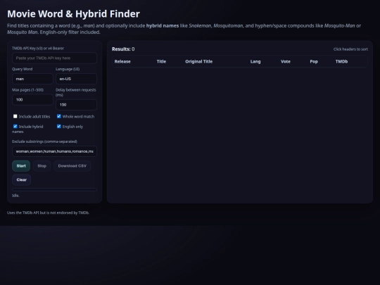 movietitlefinder screenshot