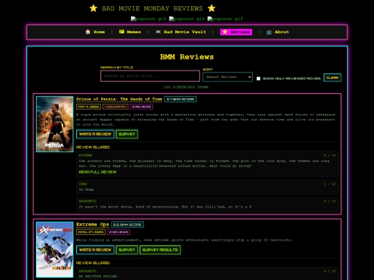 reviews screenshot