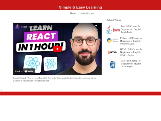 video/ereact screenshot