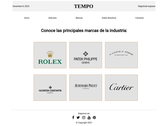 media/brands screenshot
