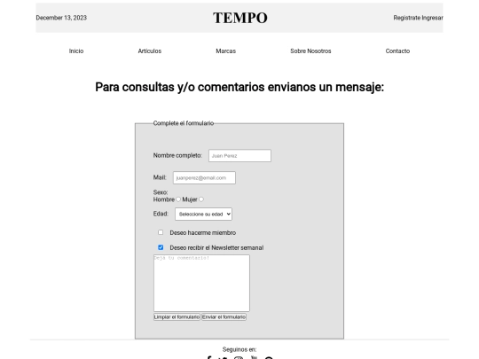 media/contact screenshot