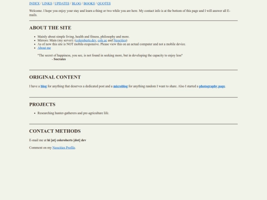 index screenshot