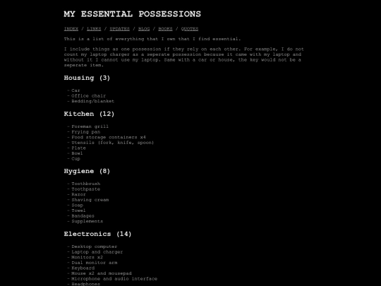 possessions screenshot