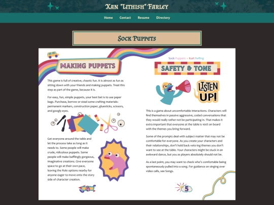 projects/sock-puppets screenshot