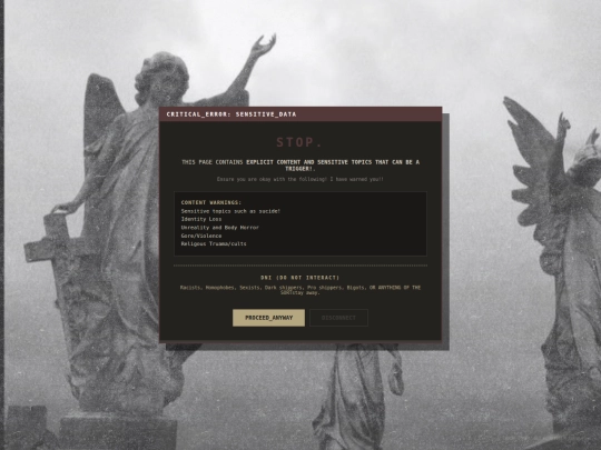 Warning screenshot