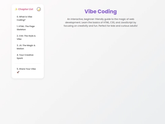 vibecodingkidsDARK screenshot