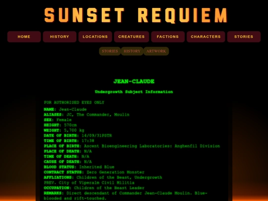 sunsetreqiuem/characters/jeanclaude screenshot