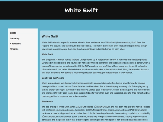whiteswift/wshome screenshot