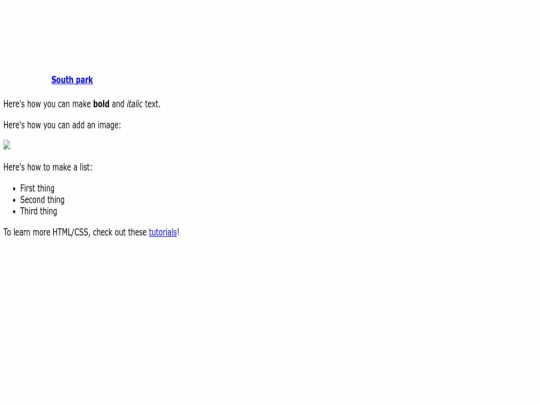 index screenshot